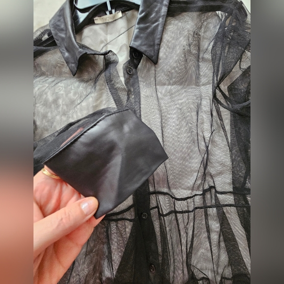 Black tulle cover-up M - Picture 3 of 6